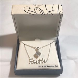 Double layer Faith necklace